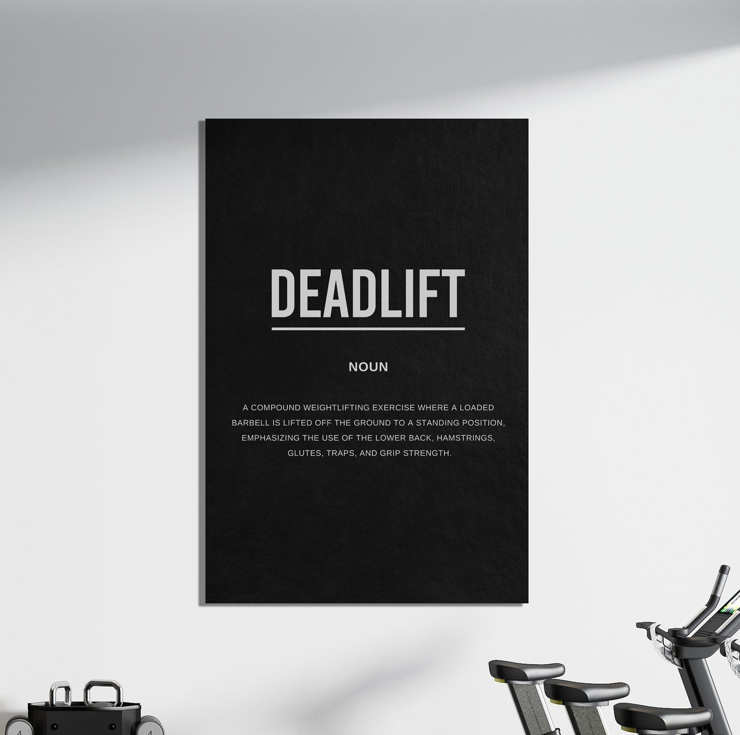Deadlift Minimalist Gym Definition Canvas