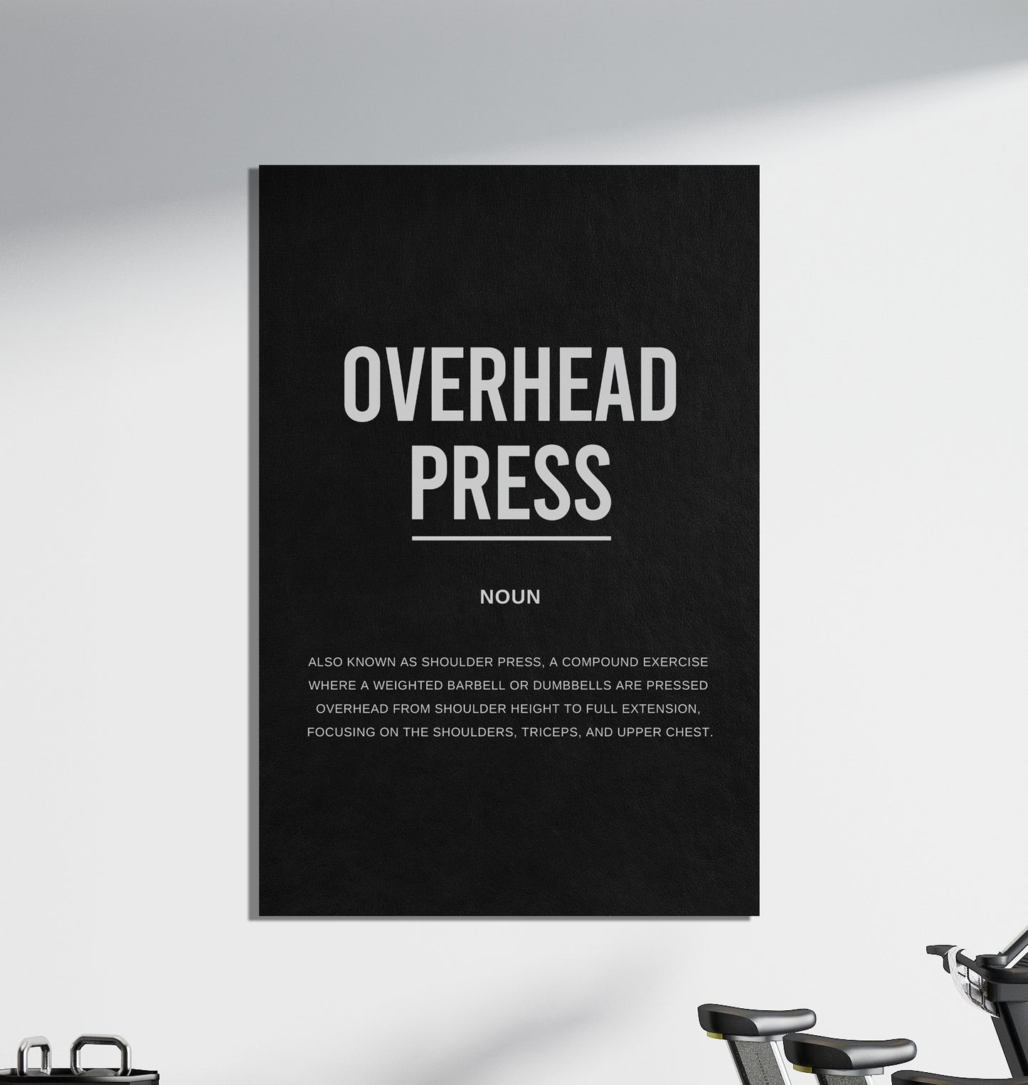 Overhead Press Gym Definition Canvas
