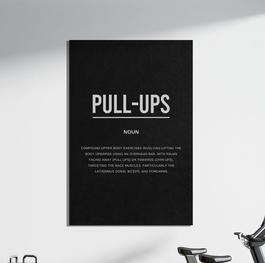 Pull Ups Gym Definition Canvas