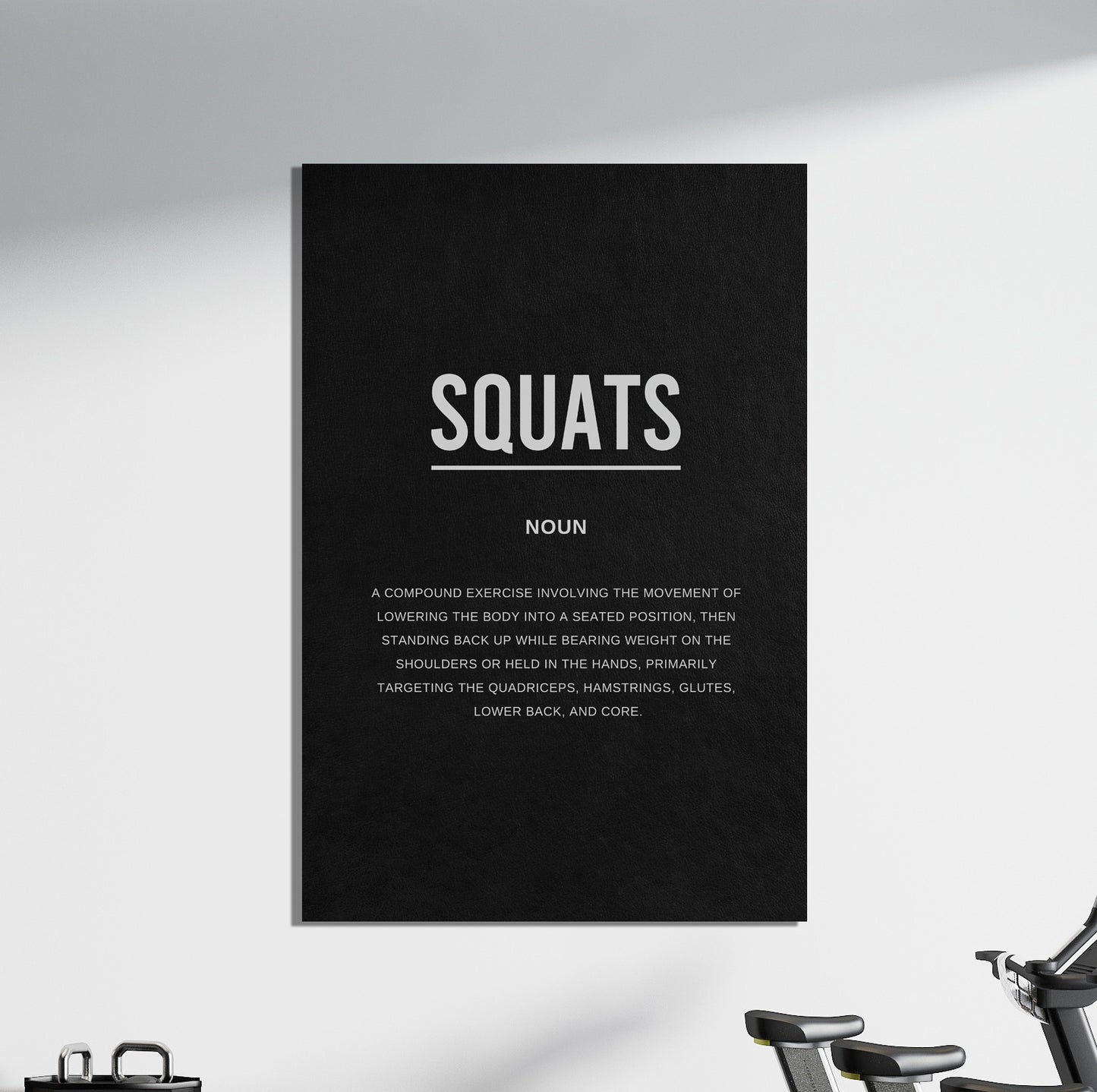 Squats Gym Definition Canvas