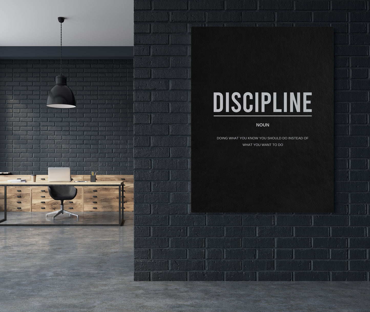 Discipline Noun Canvas