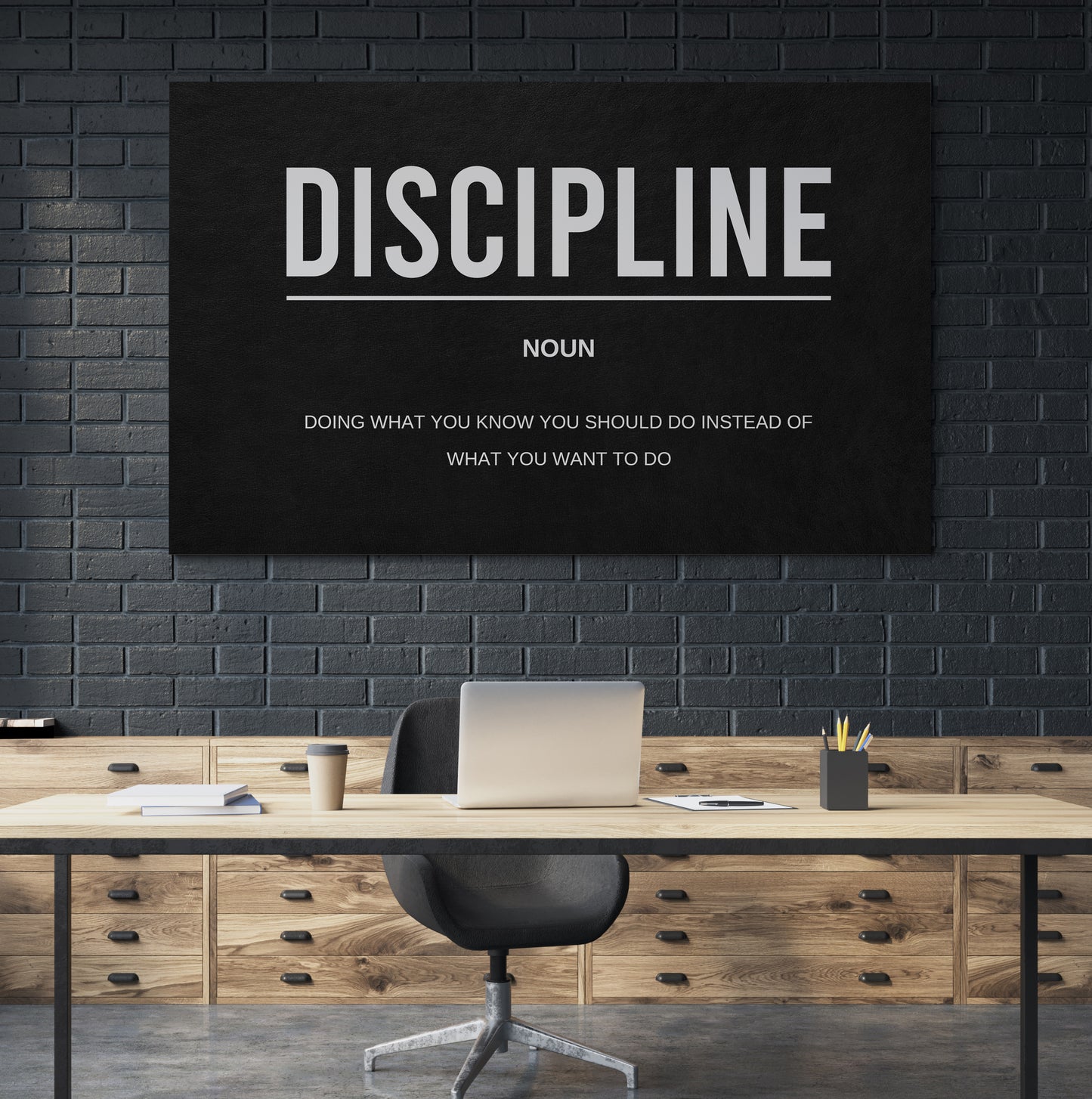 Discipline Noun Canvas