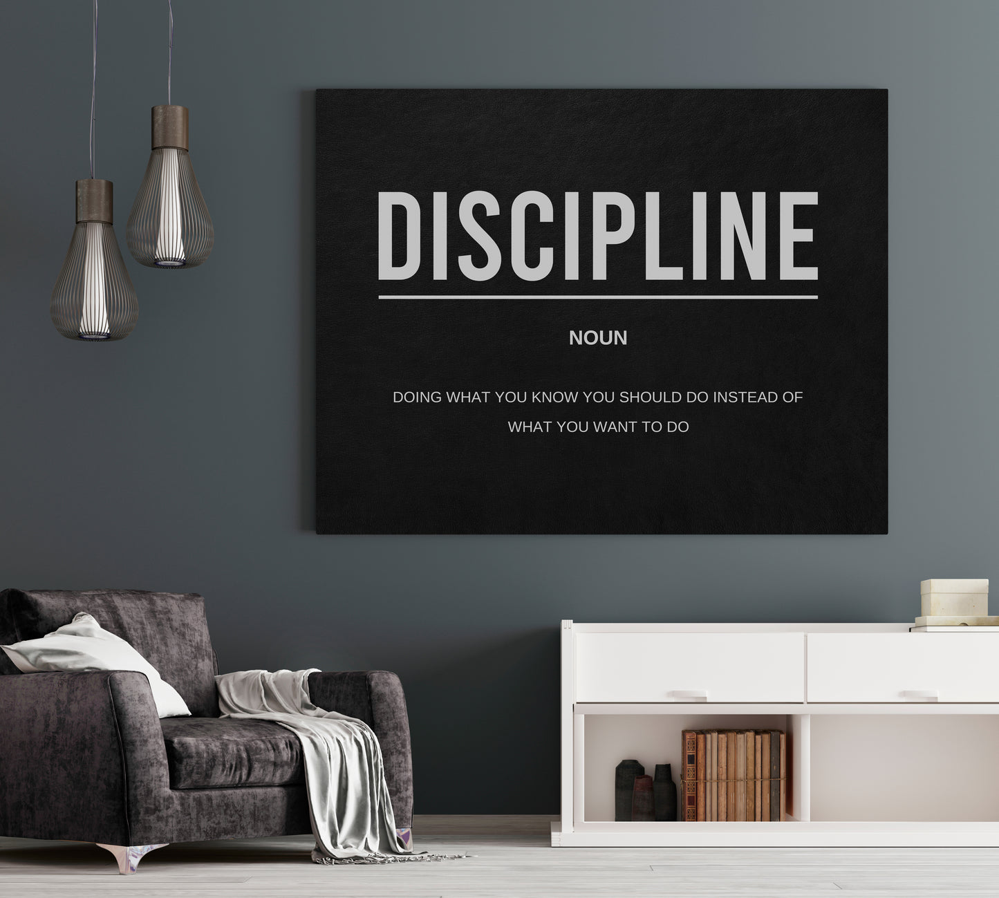 Discipline Noun Canvas
