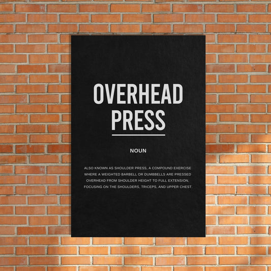 Overhead Press Gym Definition Canvas