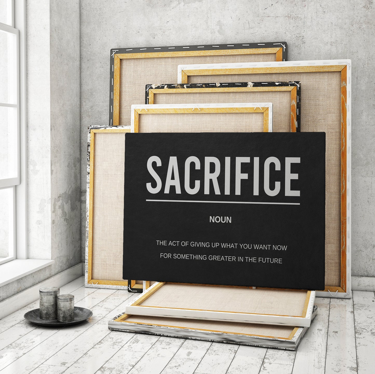 Sacrifice - Noun Canvas