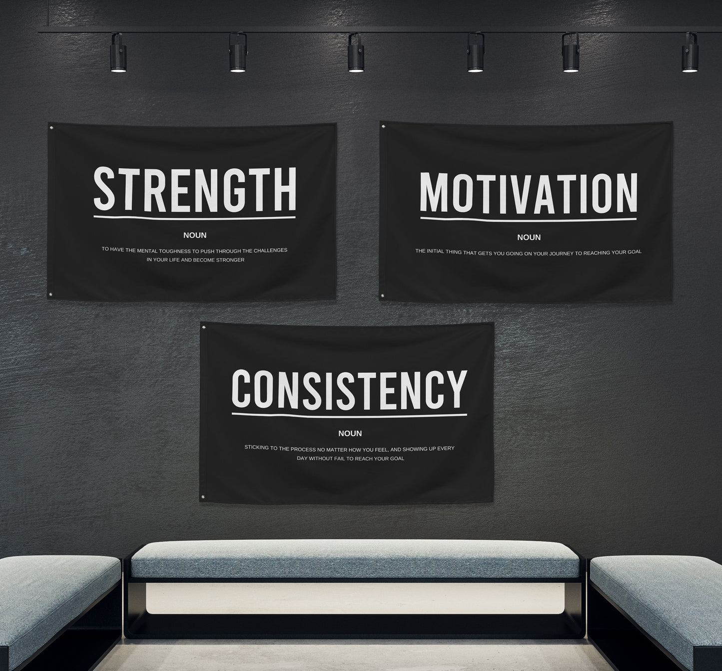 Strength Motivation and Consistency Banner Bundle