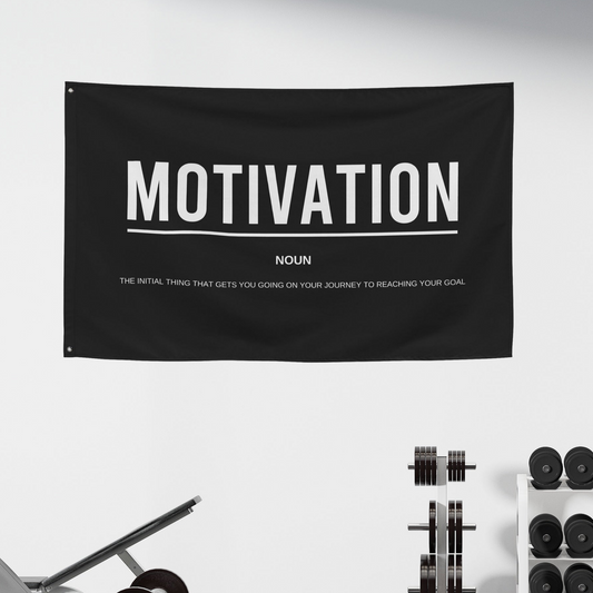 Motivation Definition Fabric Banner Flag