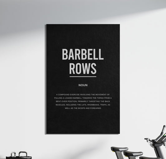 Barbell Rows Gym Definition Canvas