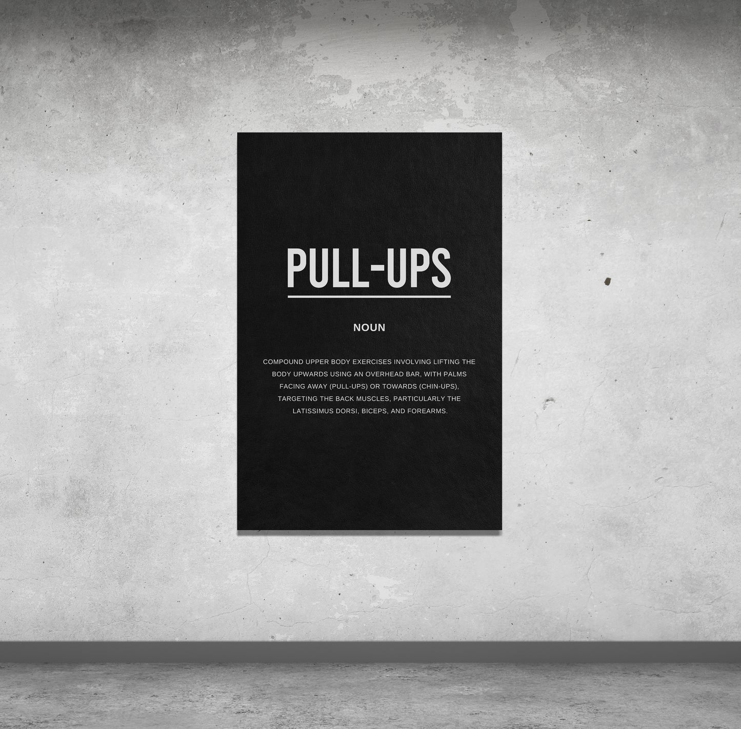 Pull Ups Gym Definition Canvas