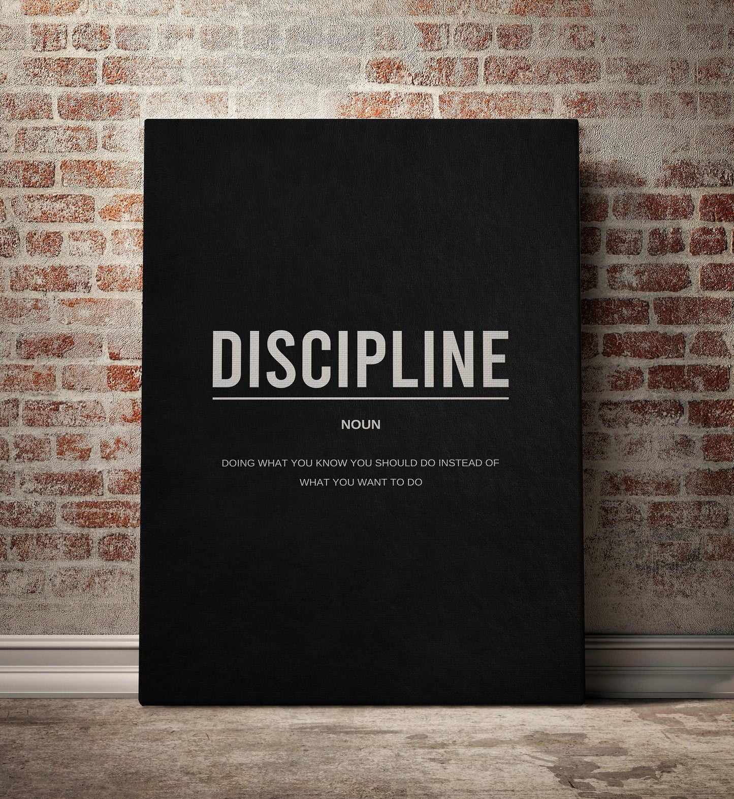 Discipline  Noun Canvas