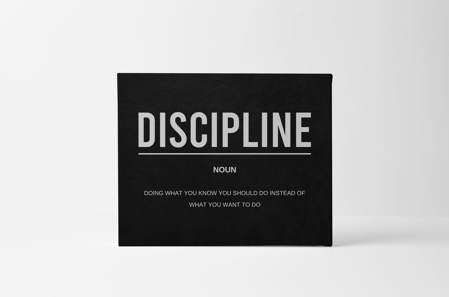 Discipline Noun Canvas