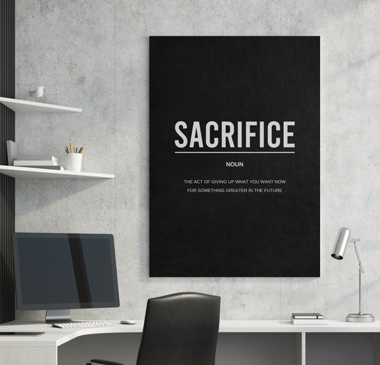 Sacrifice - Noun Canvas