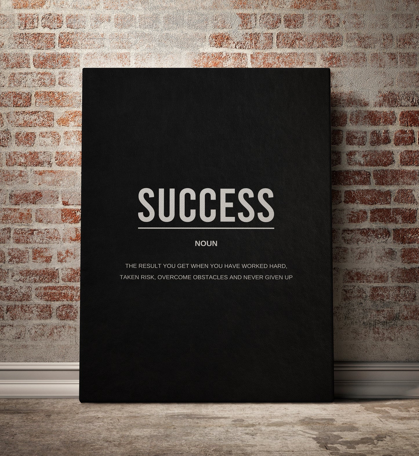 Success - Noun Canvas