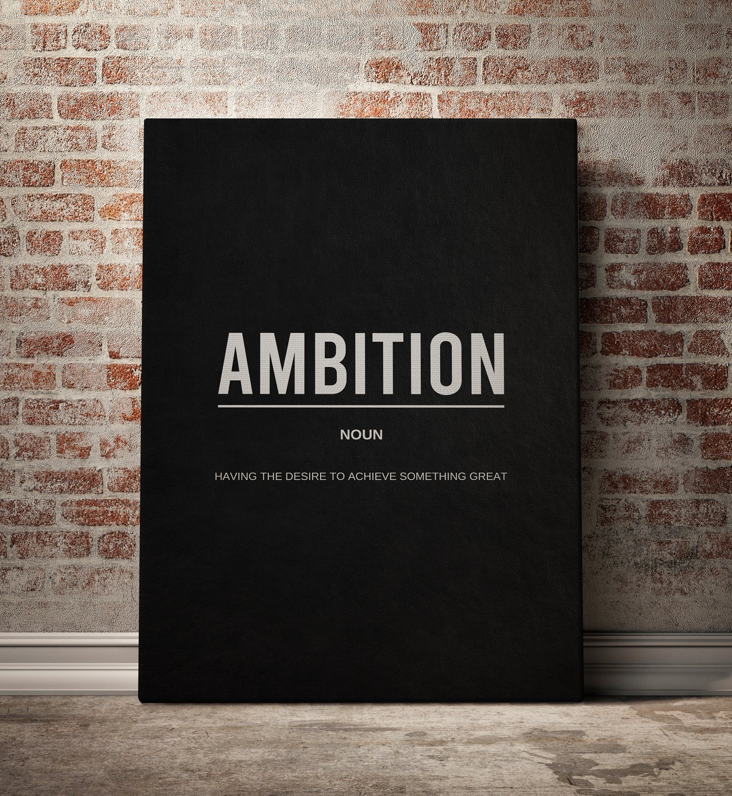 Ambition Noun Canvas