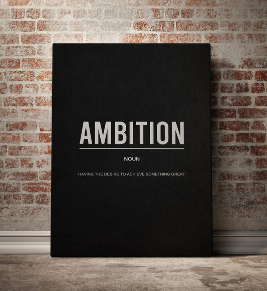 Ambition Noun Canvas
