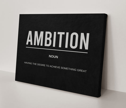 Ambition Noun Canvas