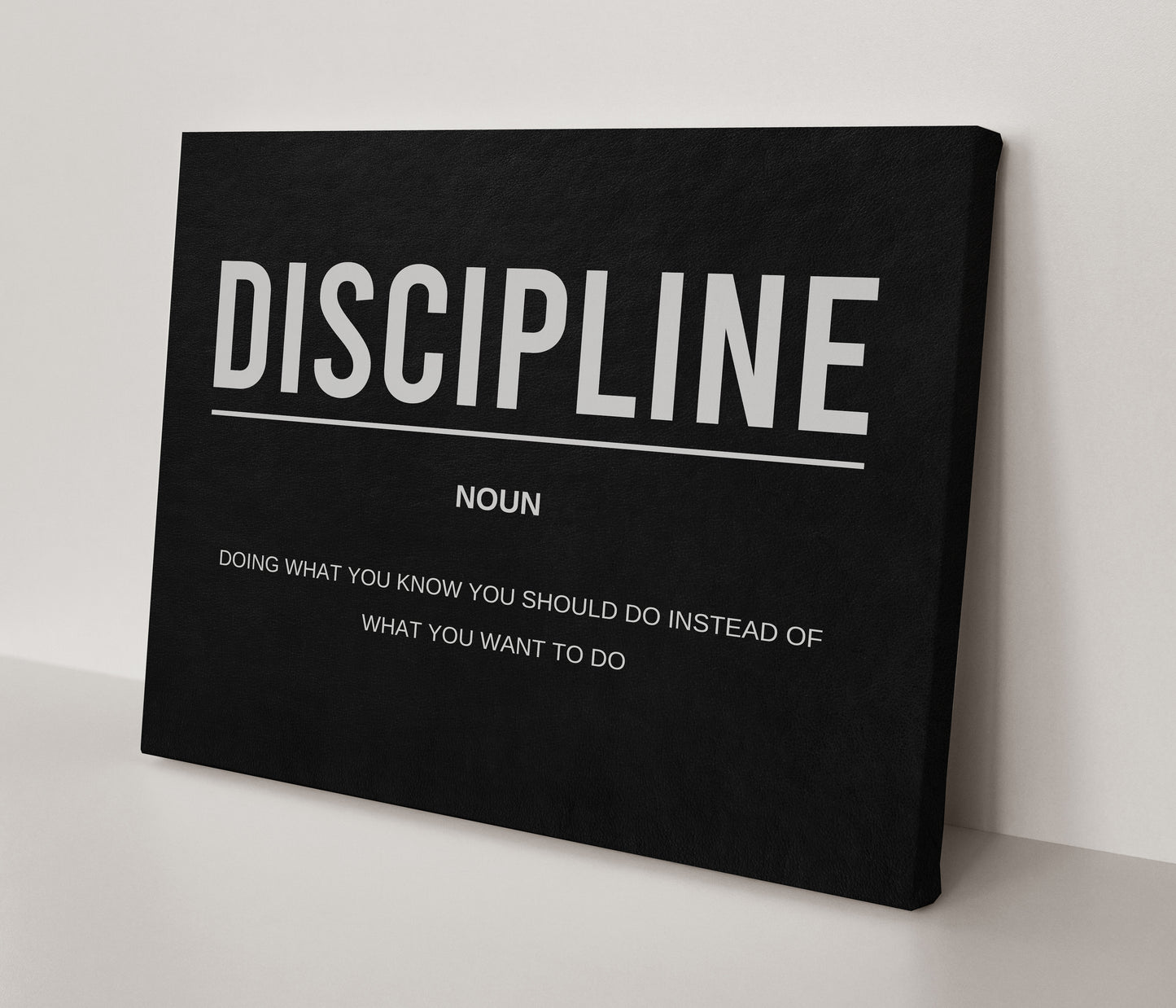 Discipline Noun Canvas