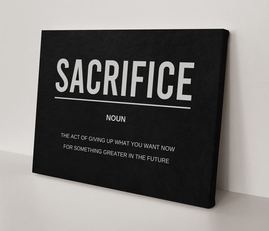 Sacrifice - Noun Canvas