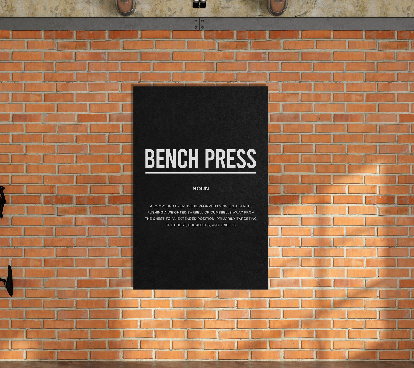Bench Press Gym Definition Canvas