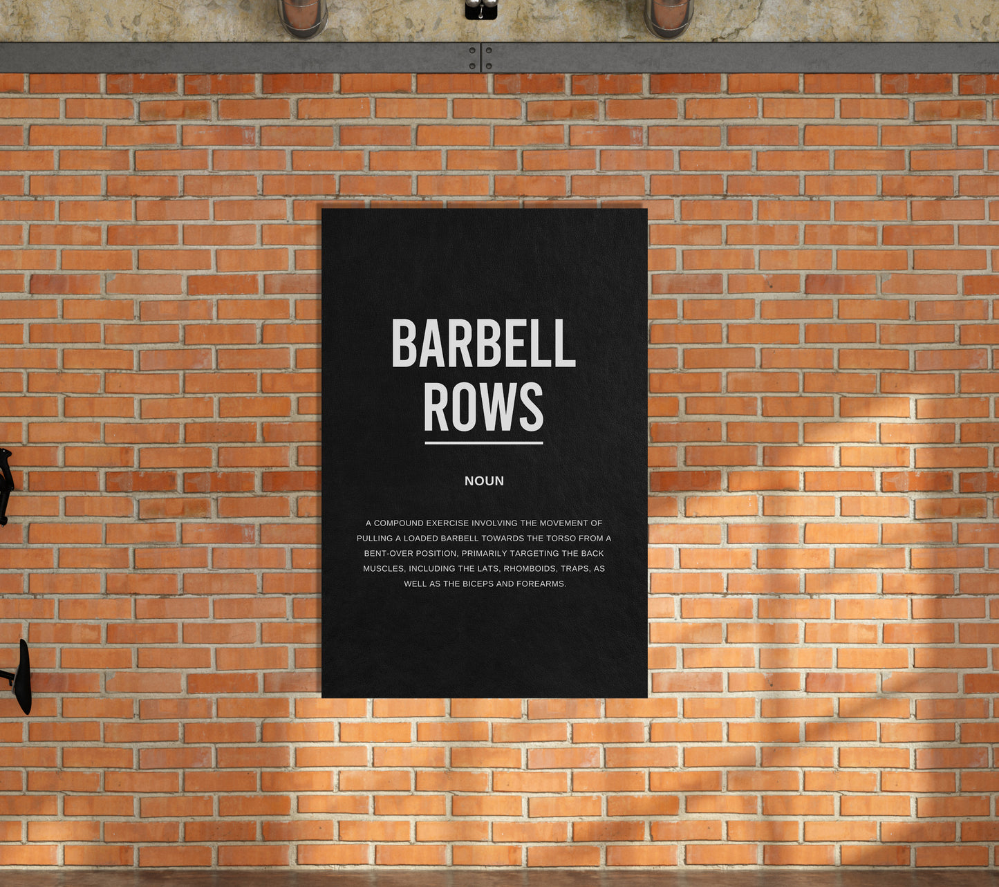 Barbell Rows Gym Definition Canvas