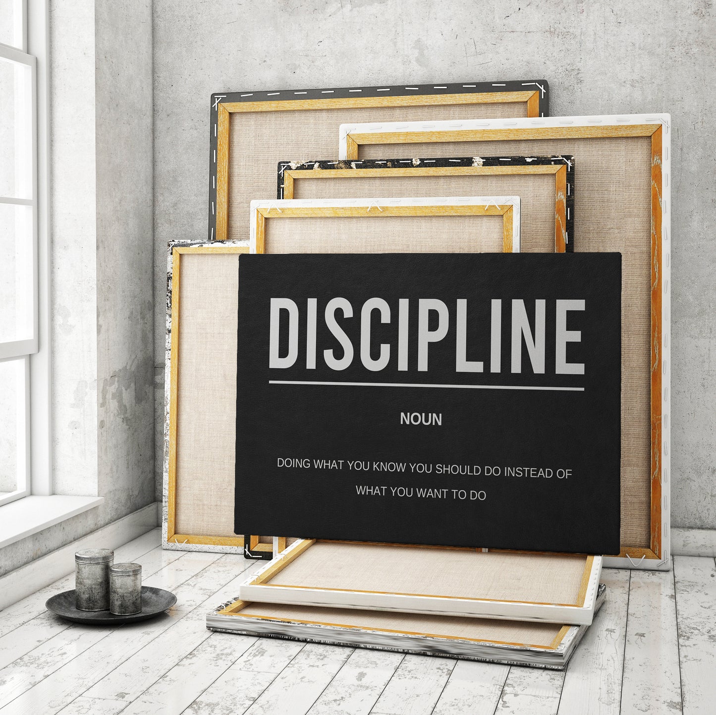 Discipline Noun Canvas