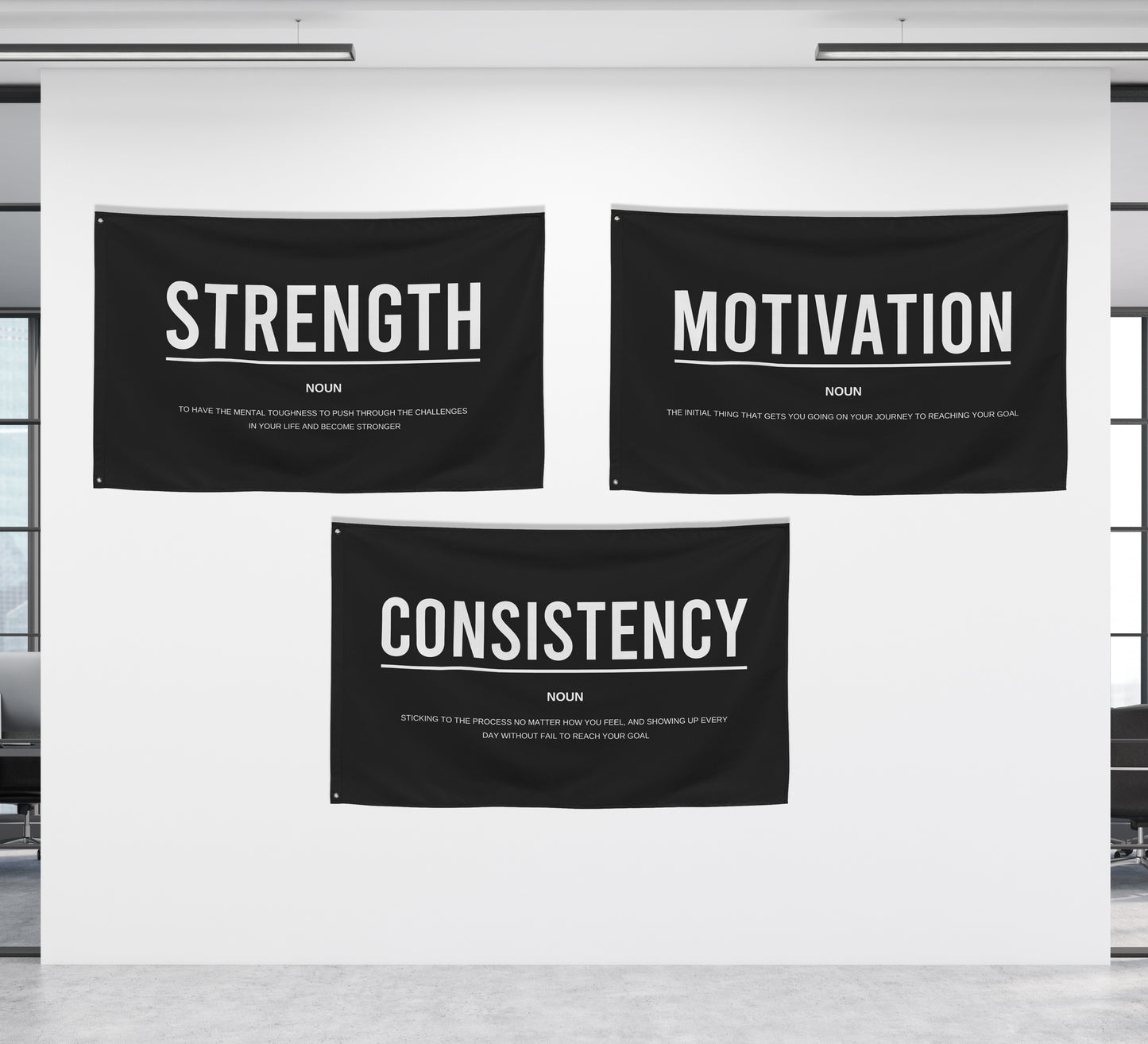 Strength Motivation and Consistency Banner Bundle