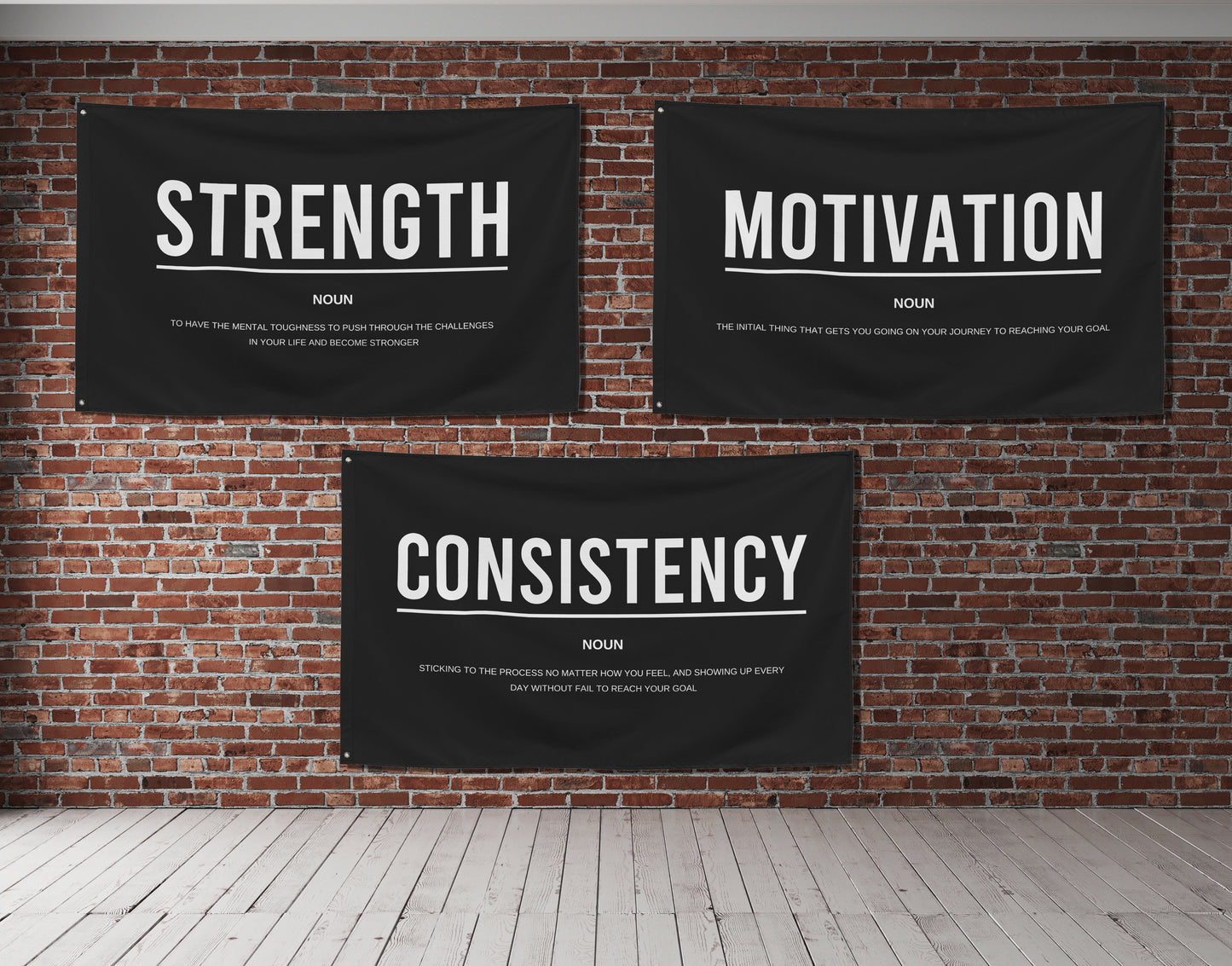 Strength Motivation and Consistency Banner Bundle